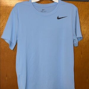 Nike Men's M Dri Fit Sky Blue Short Sleeve Tee